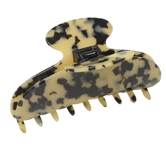 Hair Claw Clip Large Celluloid Interlocking No Slip Grip Elegant Stylish main image 6